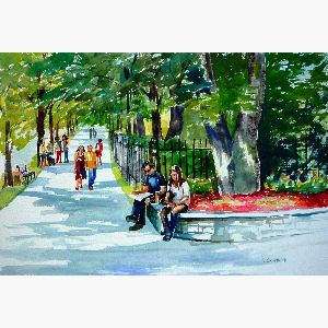 By the Gardens, Spring Garden Road, Halifax $30.00 (8 x 10 inches in size)
