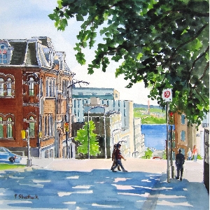 Going down Sackville Street, Halifax $30.00 (8 x 10 inches in size)
