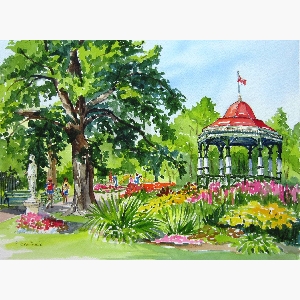 Away from the Fast Lane, Public Gardens $30.00 (8 x 10 inches in size)