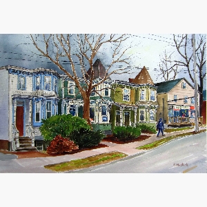 Heading up Inglis Street, Halifax $30.00 (8 x 10 inches in size)