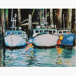 Low tide at the wharf $30.00 (8 x 10 inches in size)
