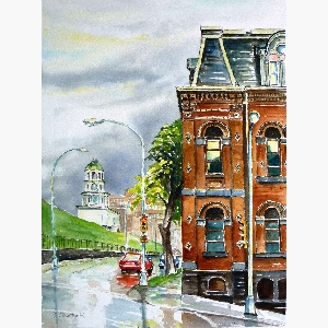 After the Rain, Brunswick Street, Halifax $30.00 (8 x 10 inches in size)